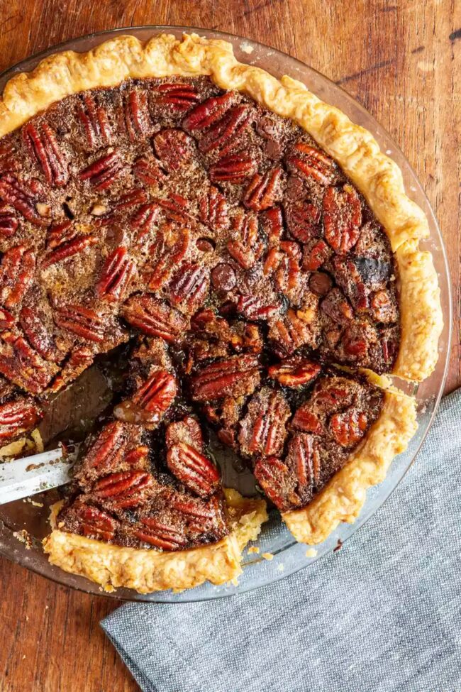 Chocolate Bourbon Pecan Pie