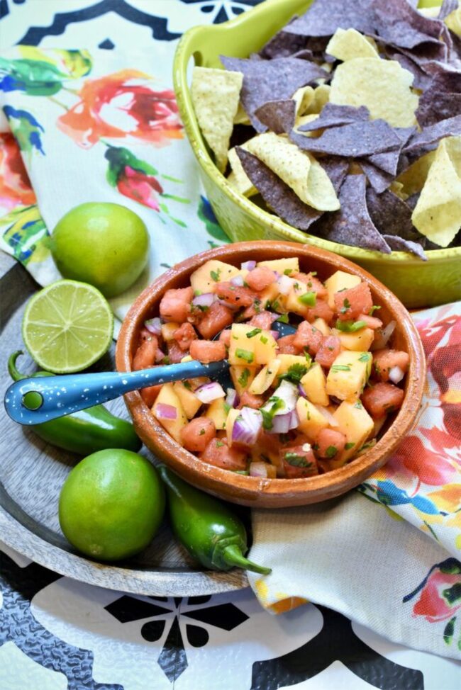 Spicy Cantaloupe Salsa