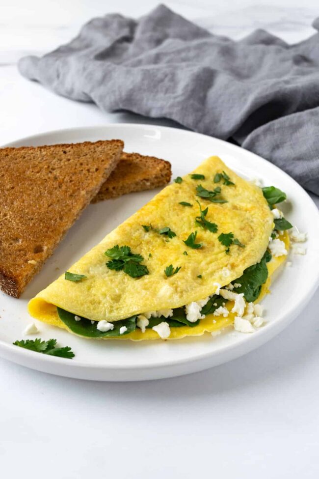 Spinach and Feta Omelette
