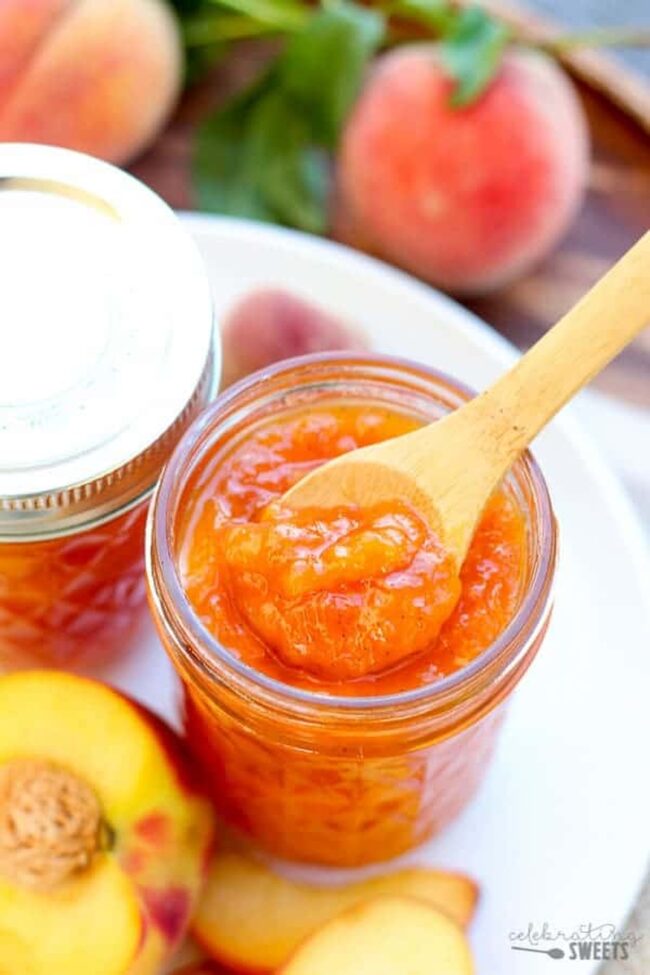 Vanilla Bean Peach Jam