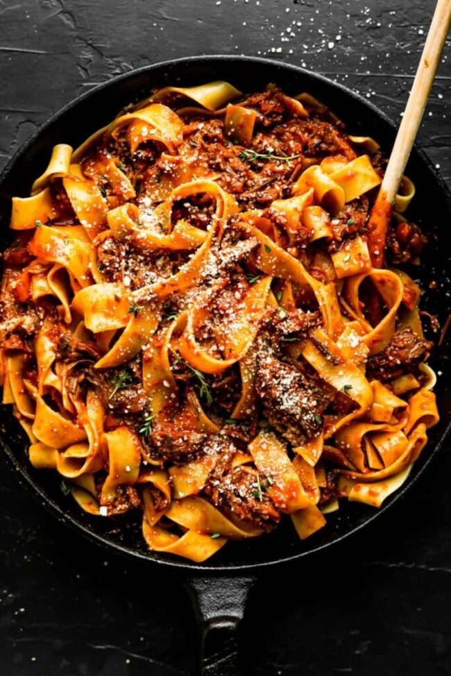 Hearty Beef Bourguignon Ragu