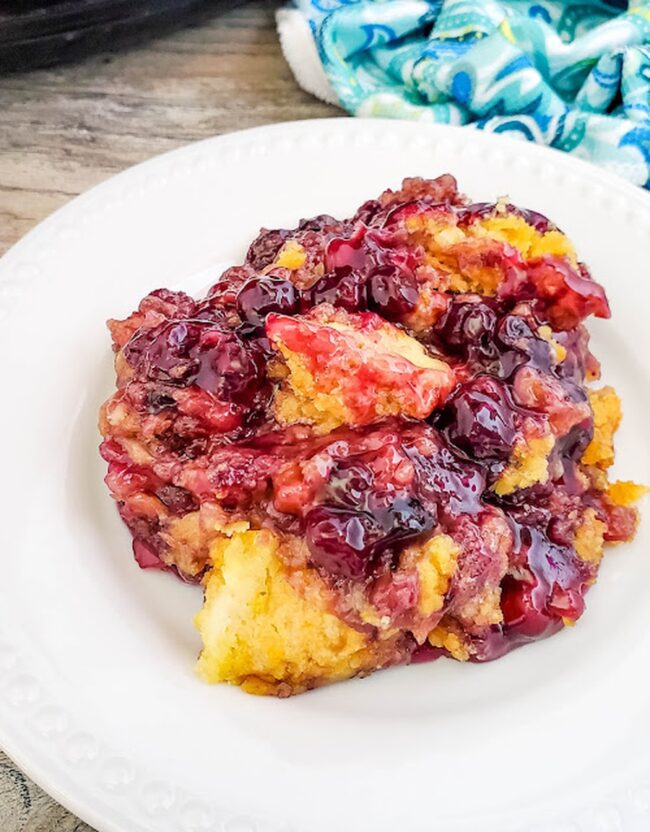 Lemon Blueberry Dump Cake