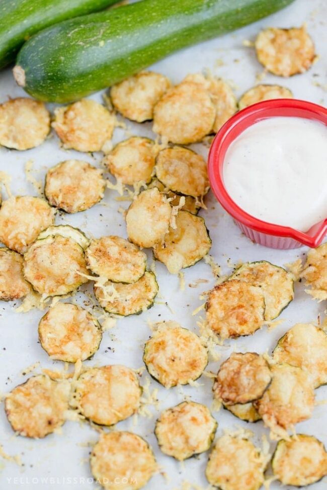 Parmesan Zucchini Chips