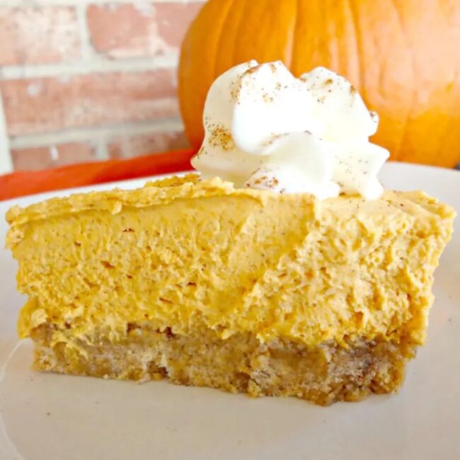 Pumpkin Pie with Whipped Cream