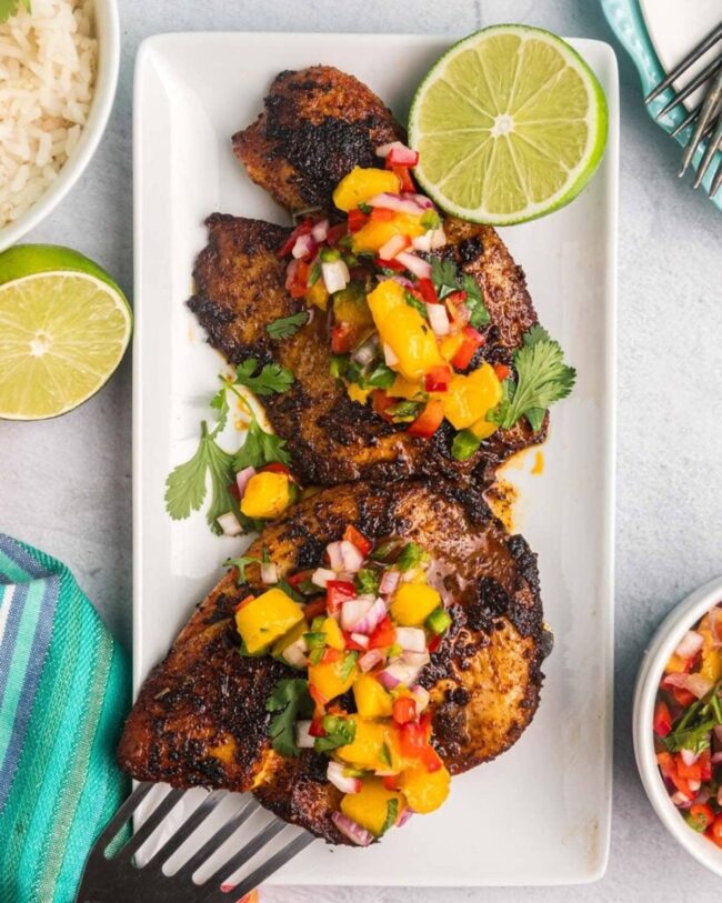 Tilapia with Mango Salsa