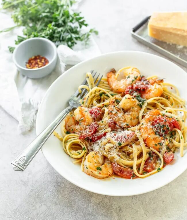 Garlic Butter Shrimp Pasta