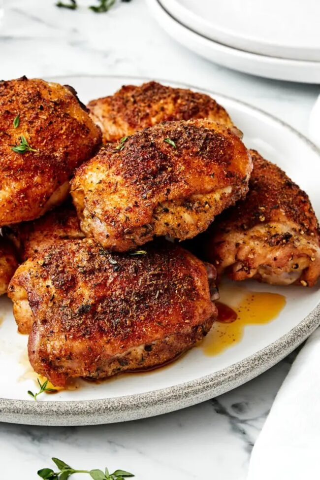 Crispy Baked Chicken Thighs