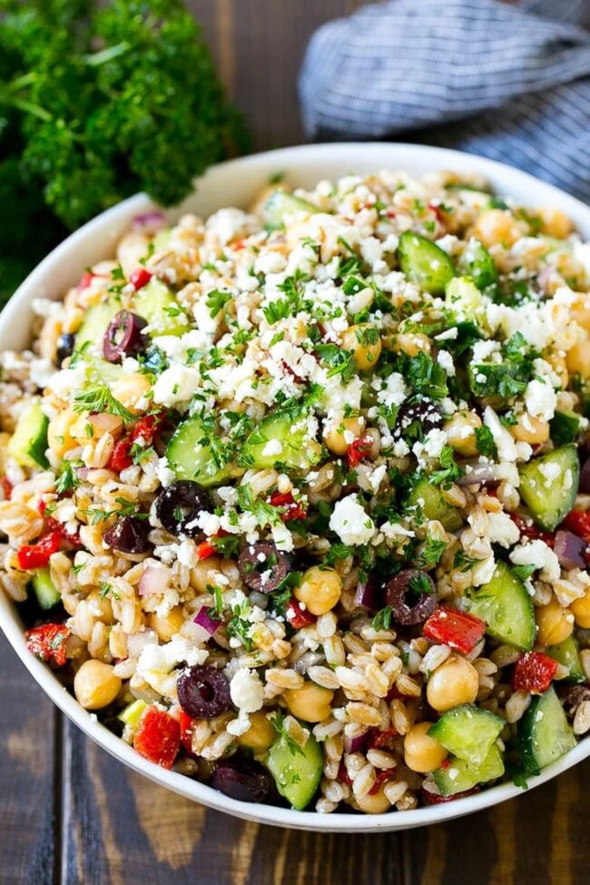 Farro with Feta and Olives