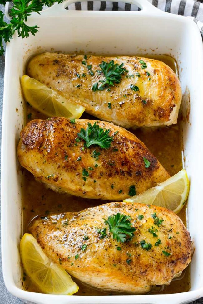 Lemon Garlic Baked Chicken