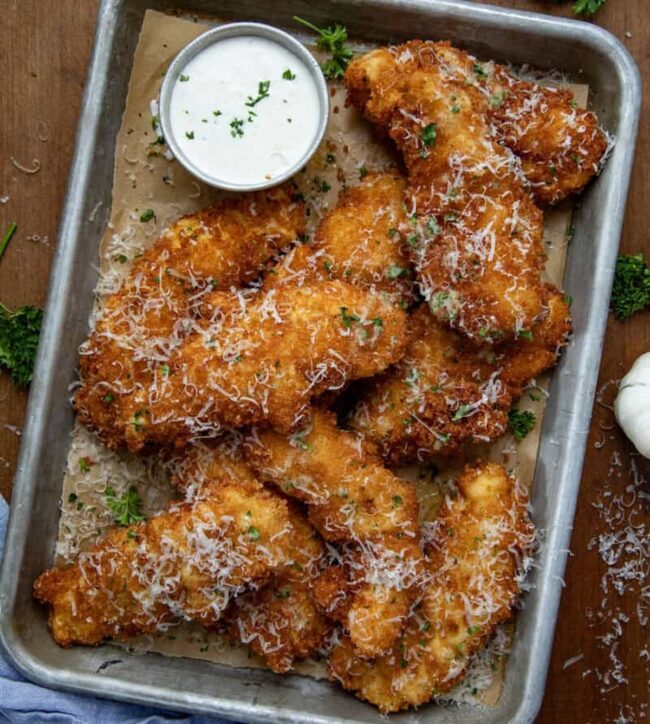Garlic Parmesan Chicken Tenderloins