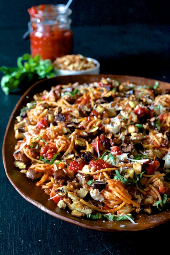 Eggplant Parmesan Pasta