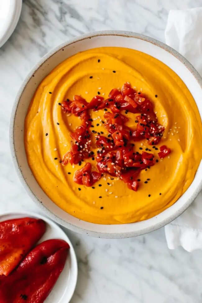 Hummus with Roasted Red Peppers