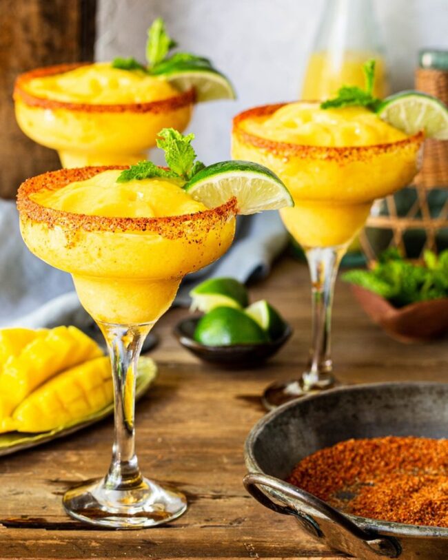 Frozen Mango Margarita Mocktail