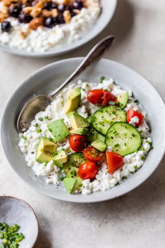 Cottage Cheese and Avocado Bowl