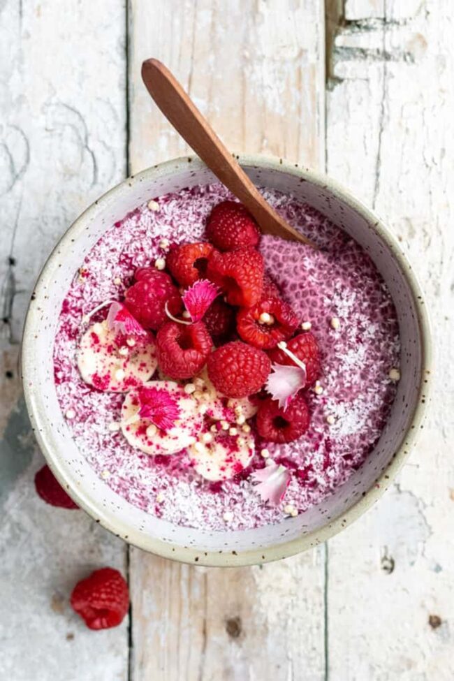Raspberry Chia Pudding