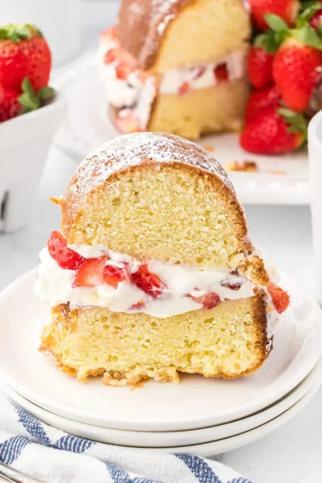 Strawberry Shortcake Bundt Cake