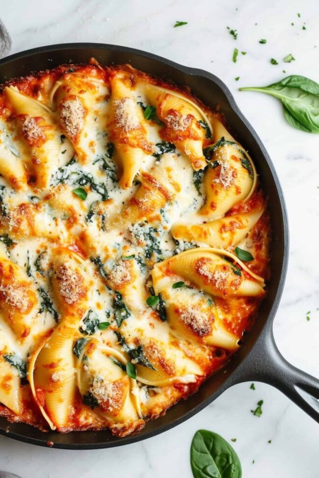 Spinach Ricotta Stuffed Shells