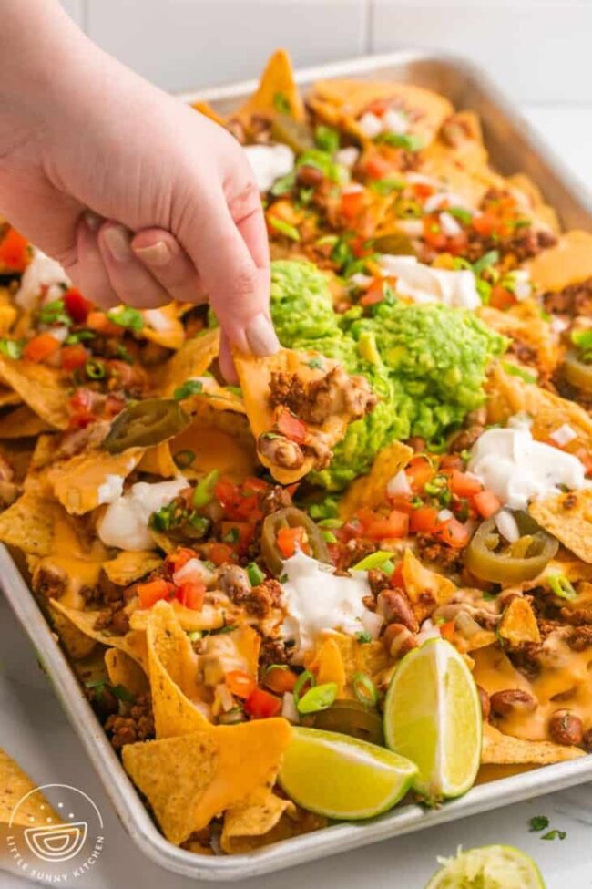 Loaded Nachos with Ground Beef