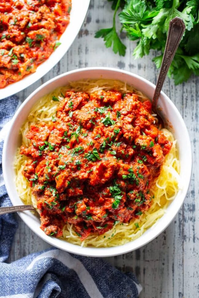 Spaghetti Squash Bolognese