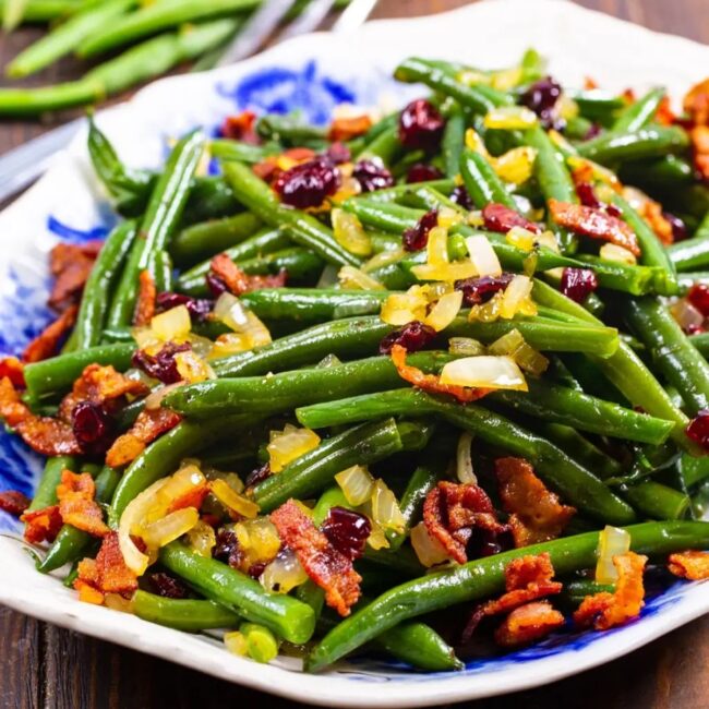 Maple Bacon Green Beans