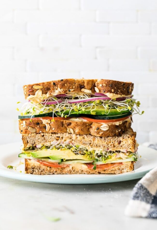 Veggie and Hummus Panini
