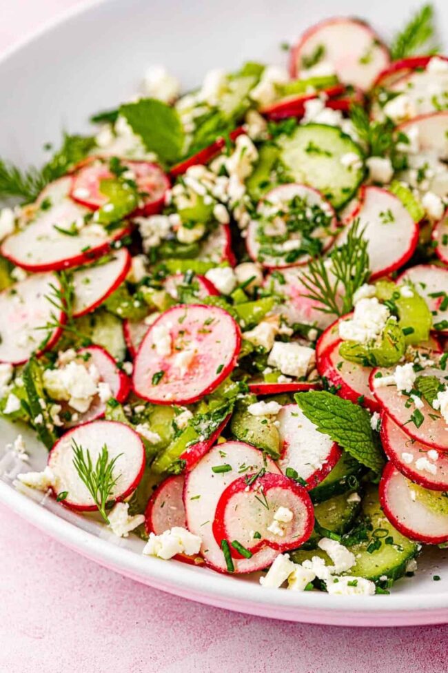 Crisp Radish and Cucumber Salad
