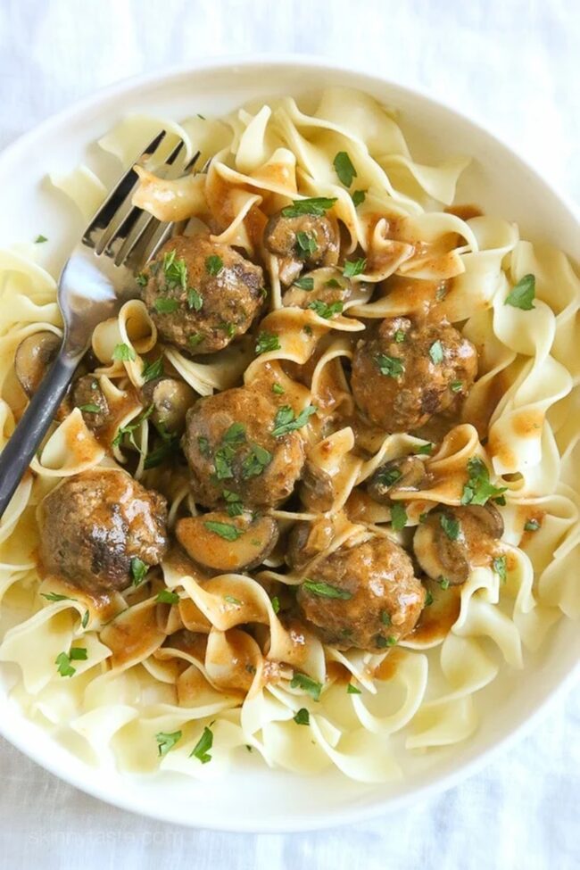 Ground Turkey Stroganoff