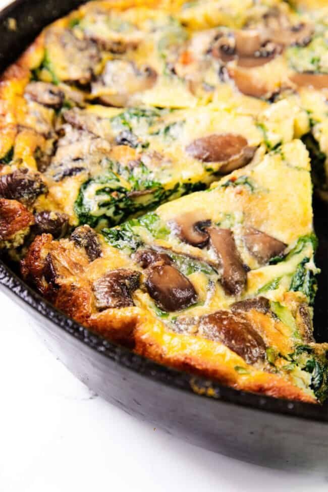 Spinach and Mushroom Frittata