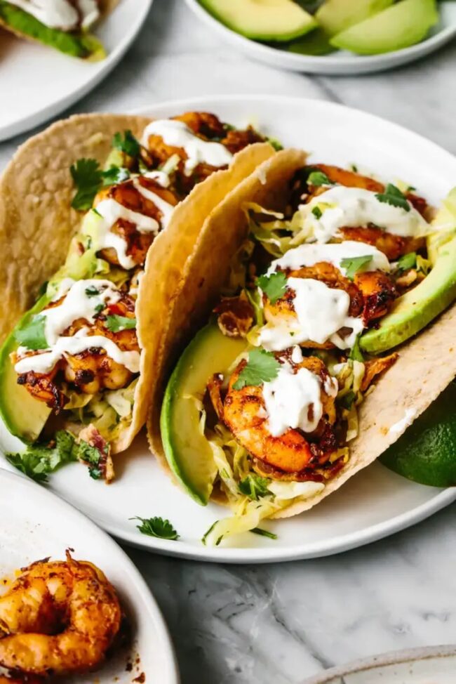 Bacon-Wrapped Shrimp Tacos