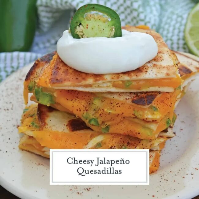 Cheese and Jalapeno Quesadilla