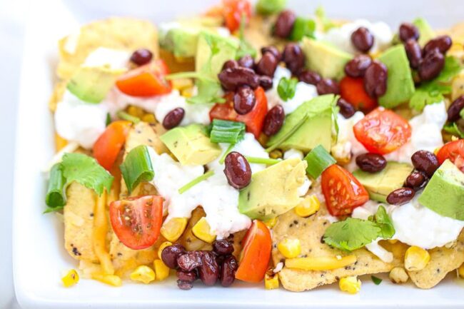 Cottage Cheese Loaded Nachos