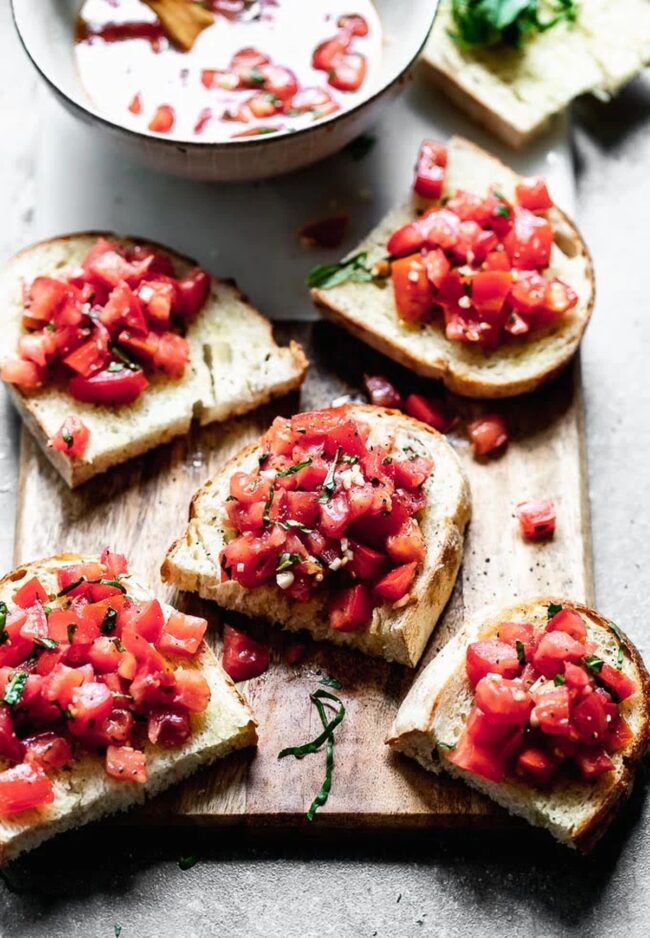 Bruschetta with Tomato and Basil