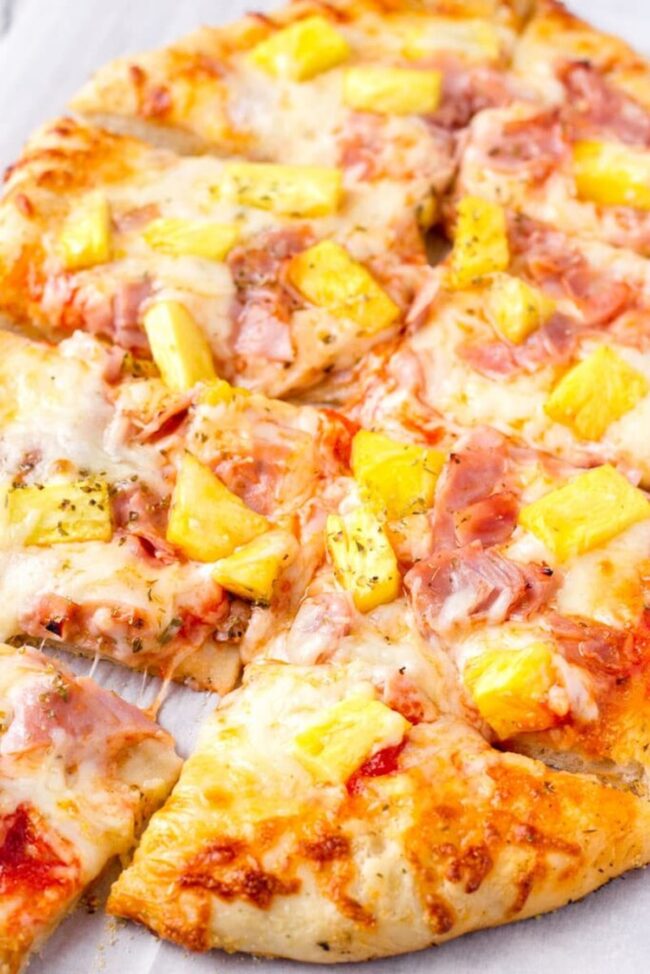Ham and Pineapple Pizza