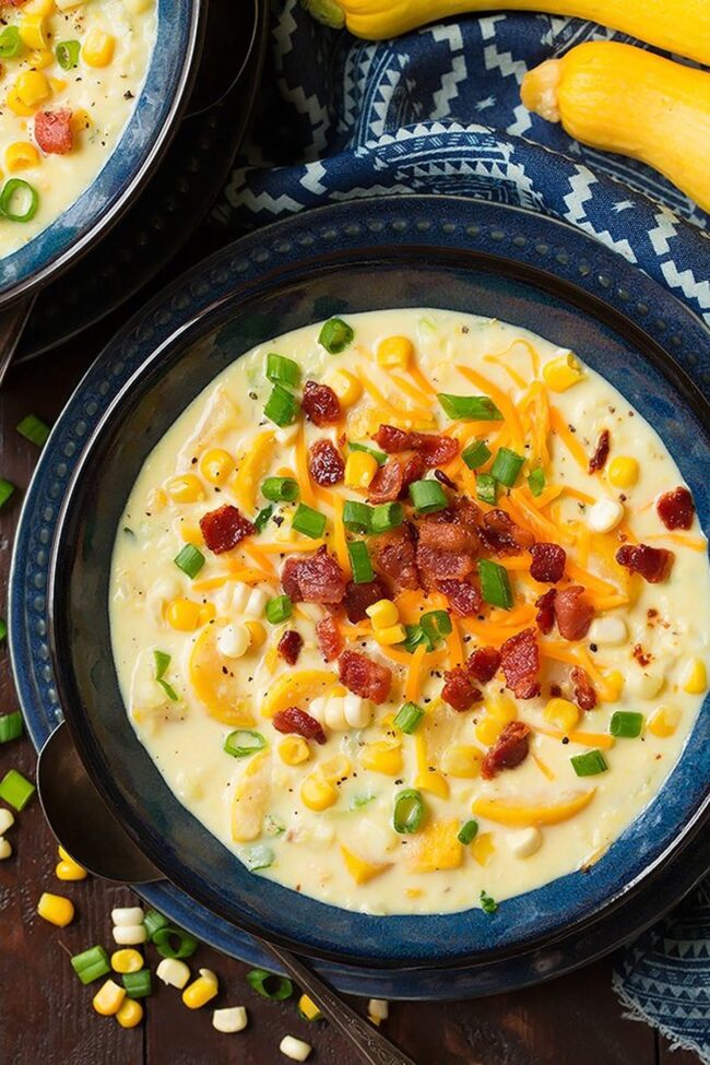 Yellow Squash and Corn Chowder
