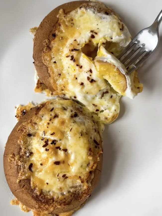 Egg-in-a-Hole Bagels