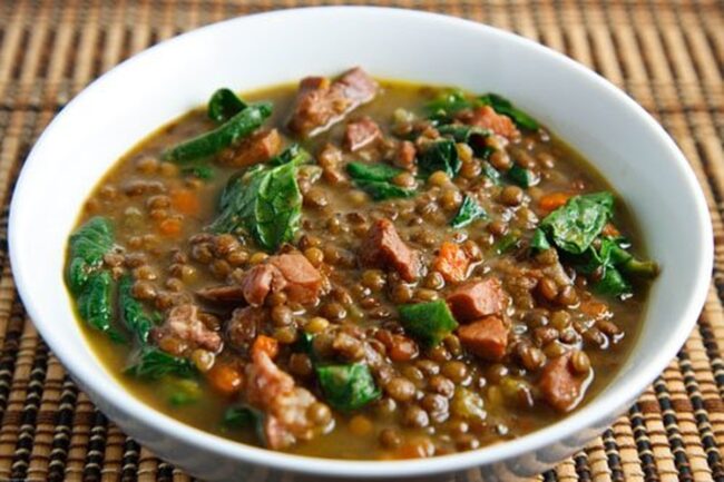 Lentil Soup with Ham