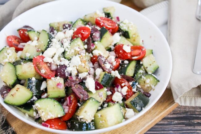 Mediterranean Cucumber Salad