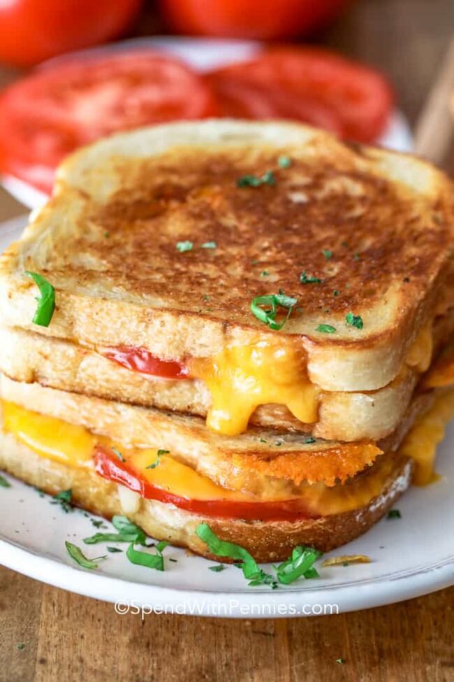 Grilled Cheese with Tomato