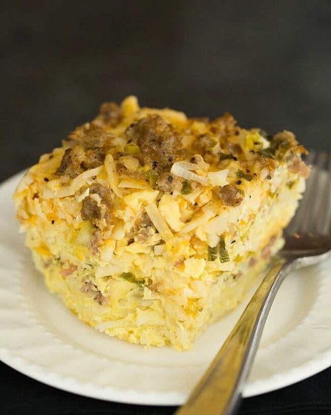 Sausage and Cheese Breakfast Casserole