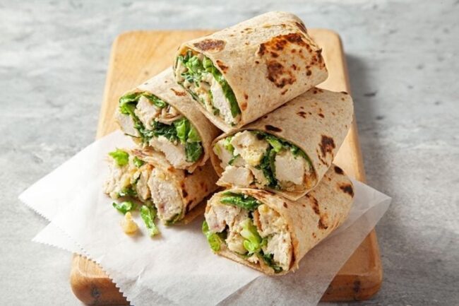 Chicken Caesar Wraps