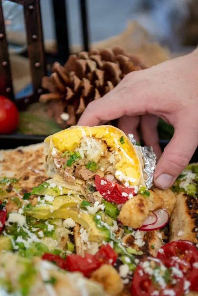 Campfire Breakfast Burritos