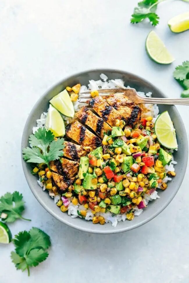Grilled Chicken with Avocado Salsa