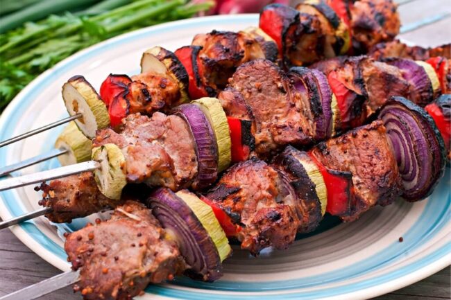 Bison Kebabs