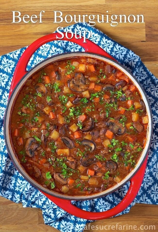 Beef Bourguignon Soup