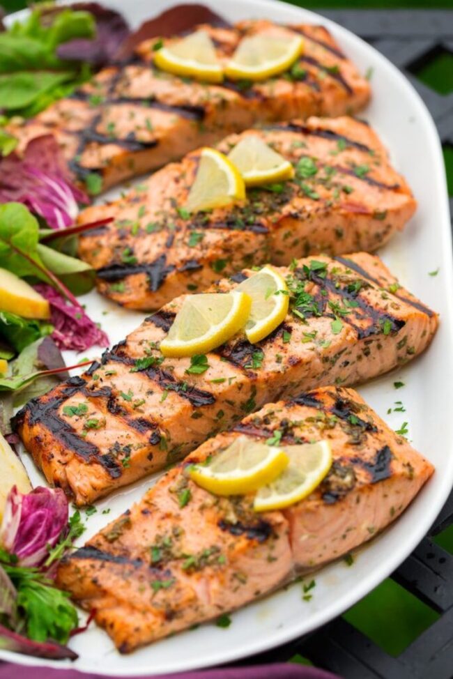 Grilled Lemon Herb Salmon