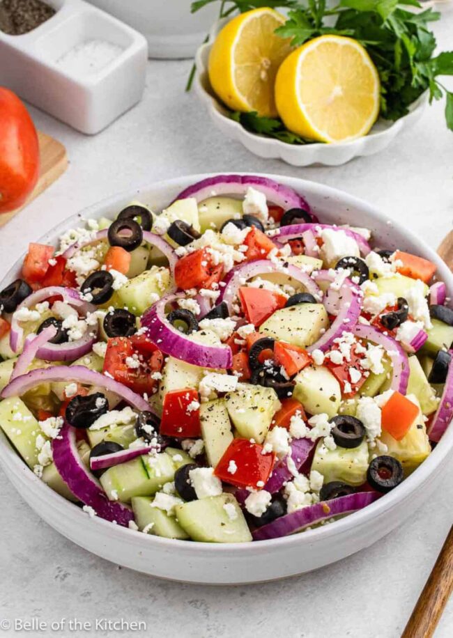Classic Greek Cucumber Salad