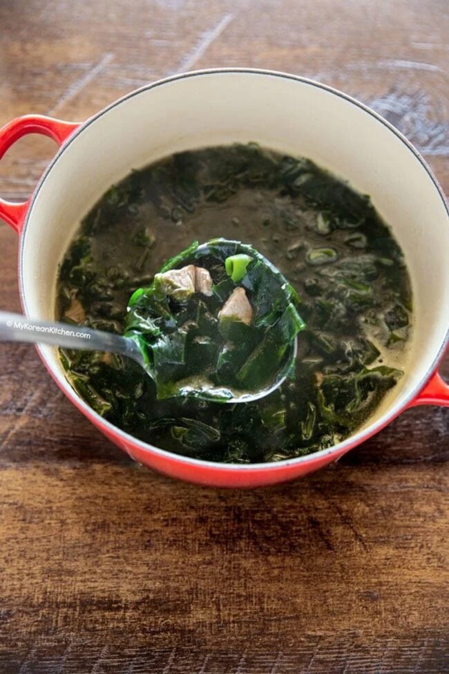 Korean Seaweed Soup (Miyeok Guk)