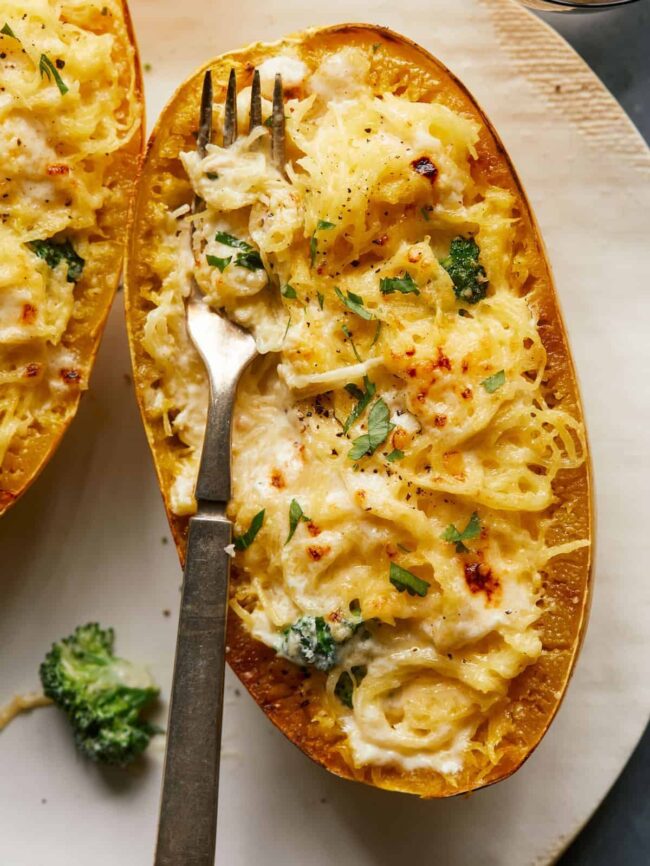 Spaghetti Squash Alfredo