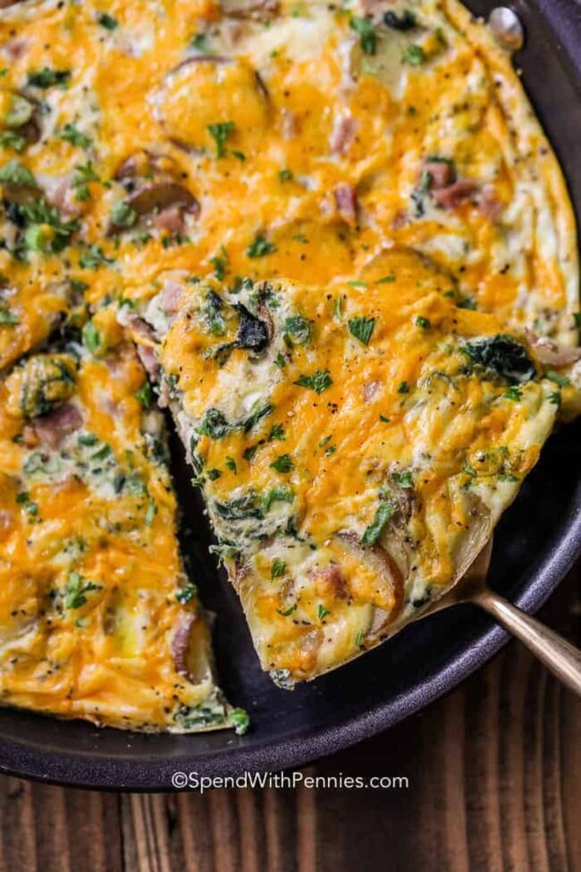 Ham and Spinach Frittata
