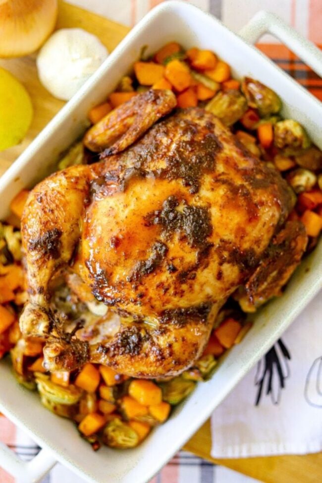 Maple-Glazed Roast Chicken